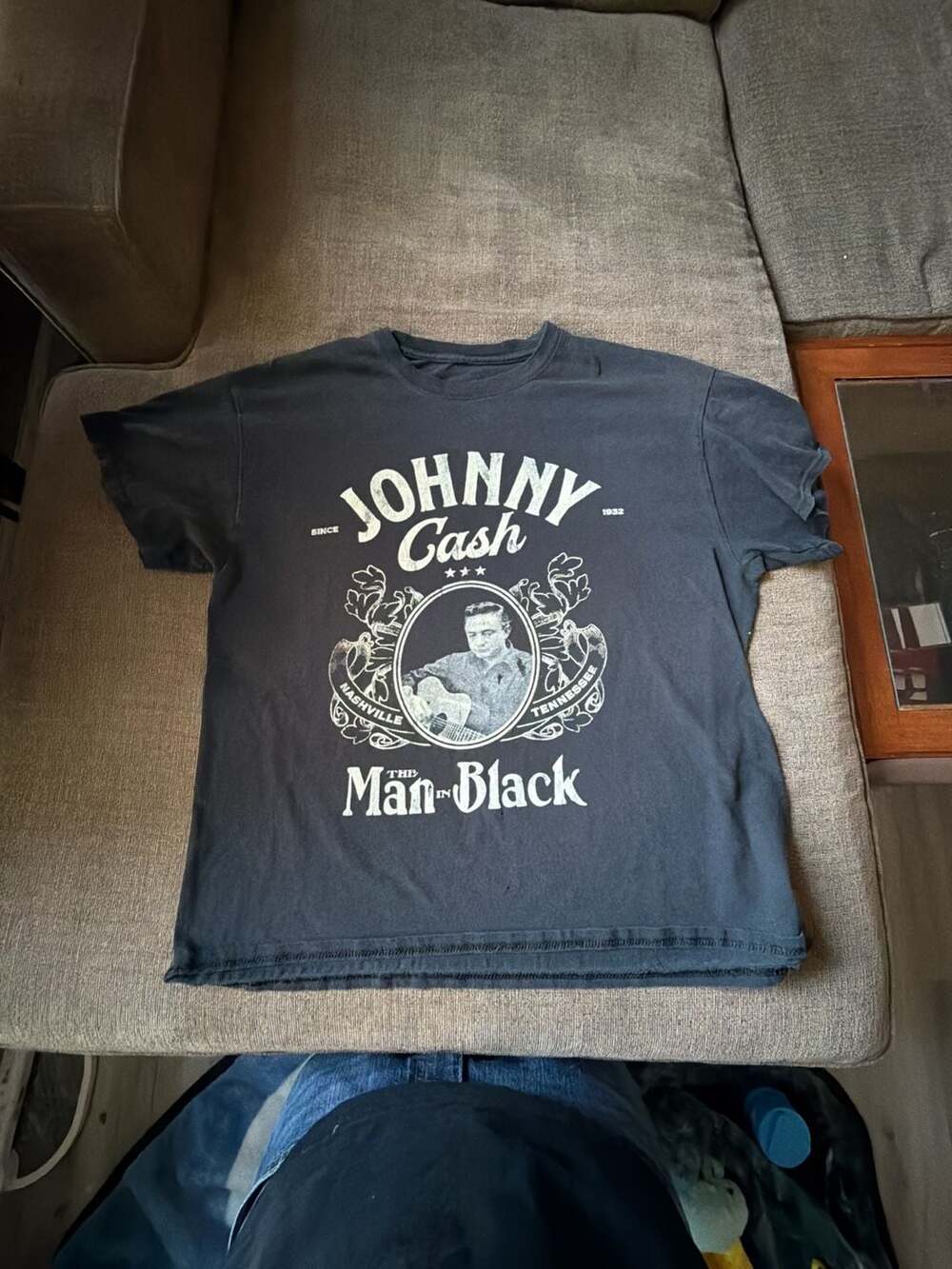 Johnny Cash The Man In Black Graphic Music T-Shirt